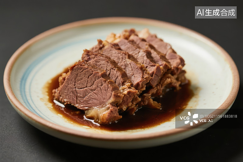 【AI数字艺术】中餐美食-酱牛肉图片素材