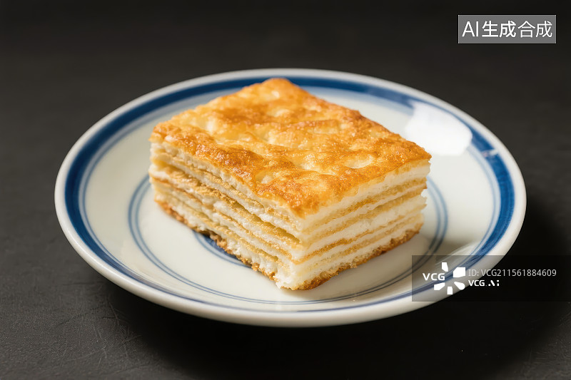 【AI数字艺术】中餐美食-千层油糕图片素材