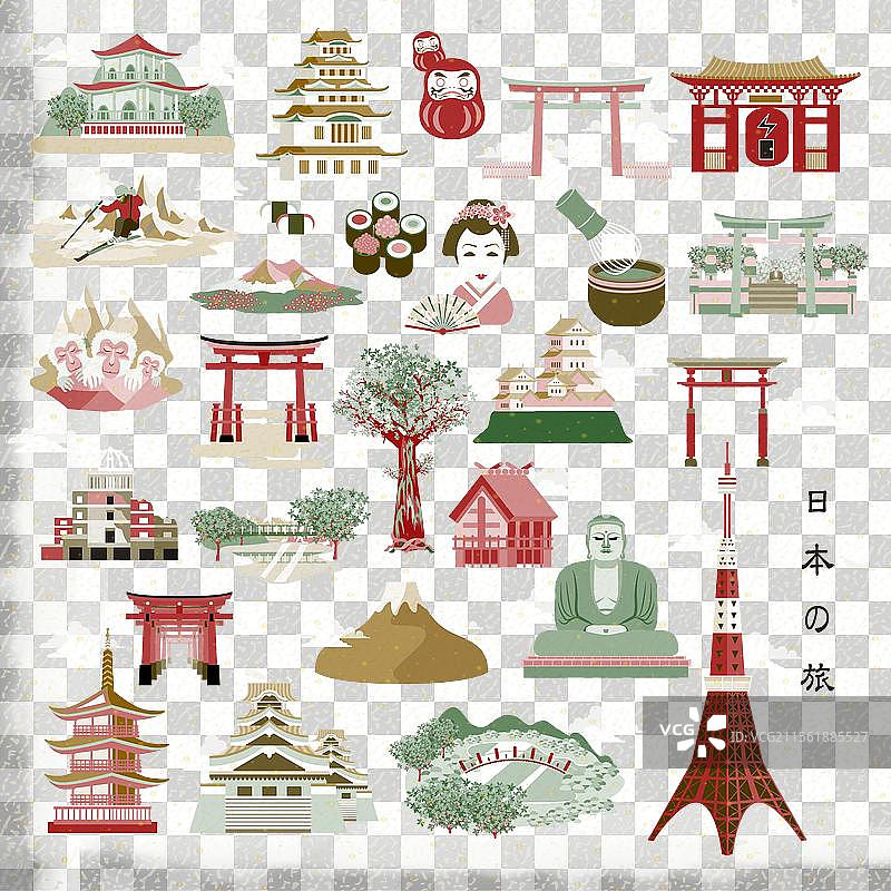 精彩的日本旅行系列图片素材