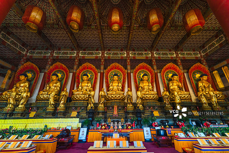 江苏省徐州市宝莲寺佛教中国元素佛像雕塑图片素材