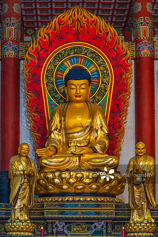 江苏省徐州市宝莲寺佛教中国元素佛像雕塑图片素材