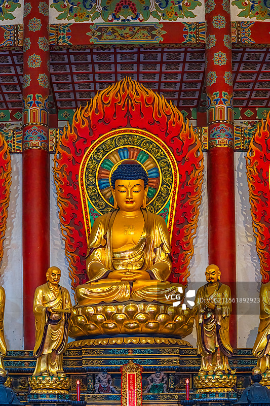 江苏省徐州市宝莲寺佛教中国元素佛像雕塑图片素材