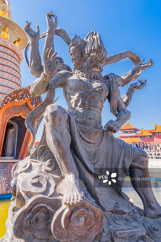 江苏省徐州市宝莲寺佛教中国元素佛像雕塑图片素材