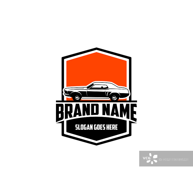 1969年福特野马汽车设计图片素材