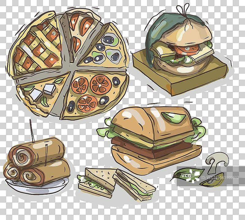 汉堡 快餐 食物 沙威玛 多汁 午餐 食物图片素材