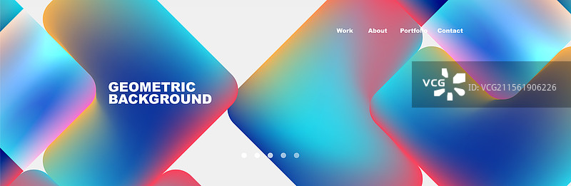 青绿色液体色背景设计用于着陆页图片素材