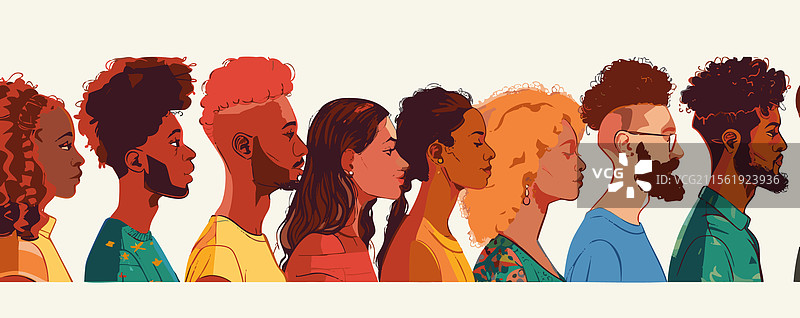 来自不同民族的多样化人群图片素材