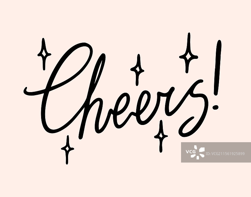 庆祝的文字元素，用于贺卡和派对图片素材