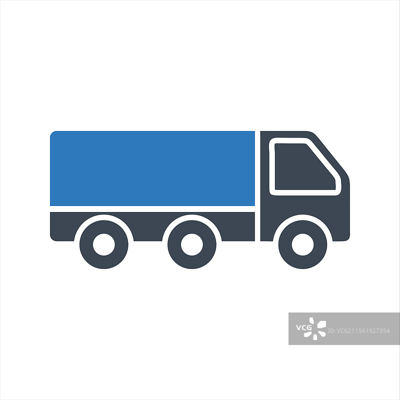 卡车图标 商用车 重型货物车辆图片素材