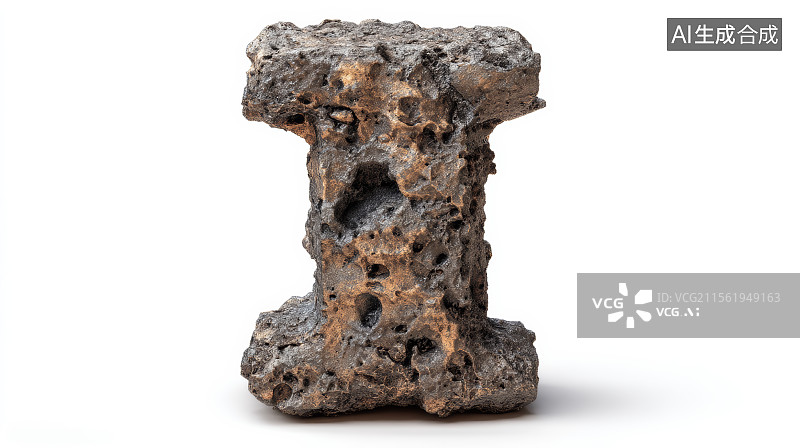 【AI数字艺术】石头组成的英文字母I，字母背景，设计元素，26个英文字母图片素材