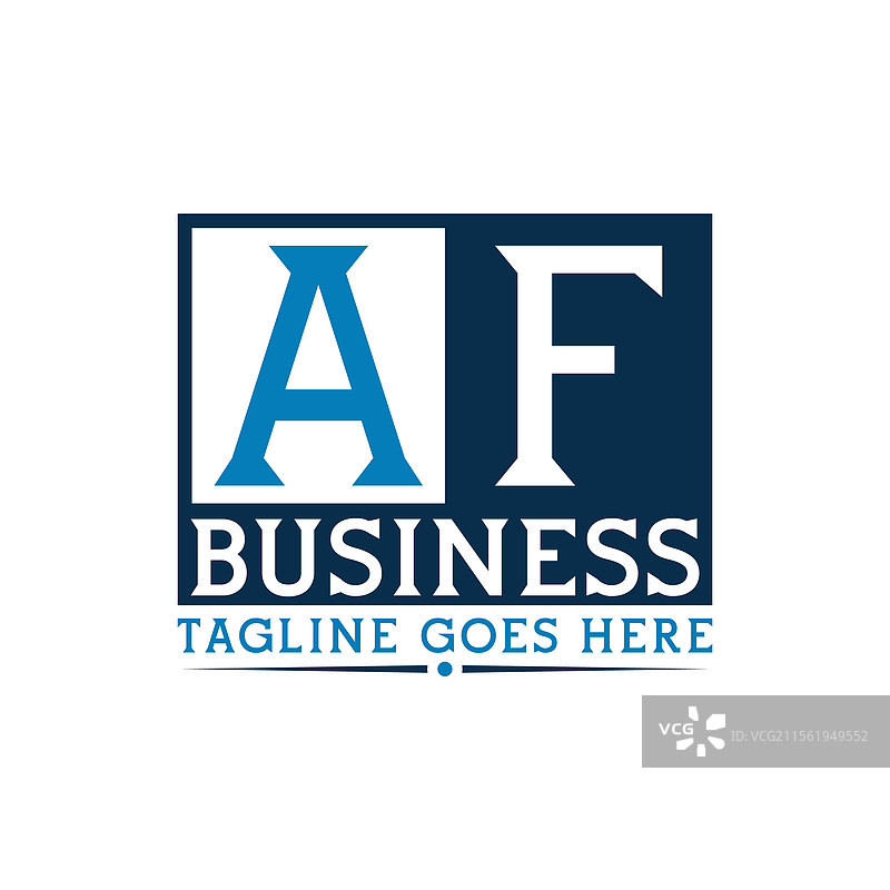AF字母商业标志设计图片素材