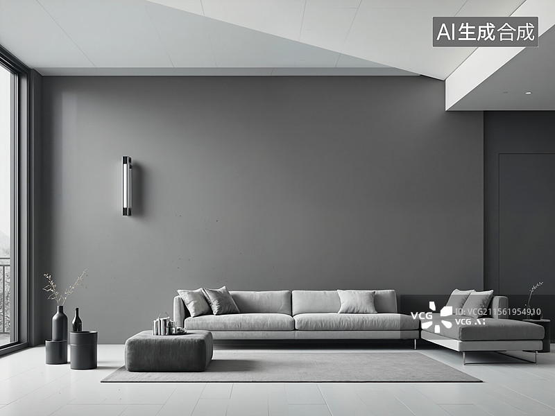 【AI数字艺术】现代简约客厅图片素材