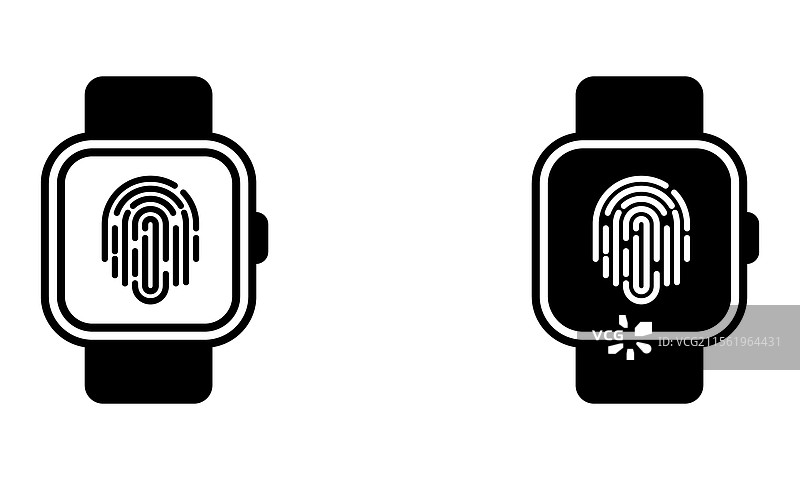 带有指纹的手表图片素材