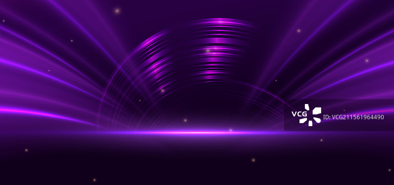优雅的抽象紫色光辉曲线射线图片素材