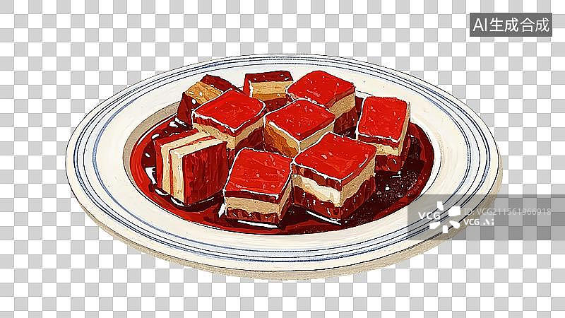 【AI数字艺术】红烧肉图片素材