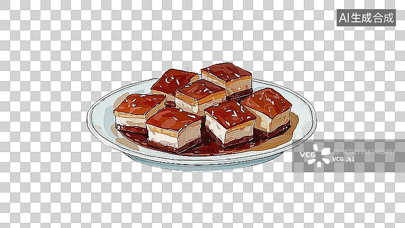 【AI数字艺术】红烧肉图片素材