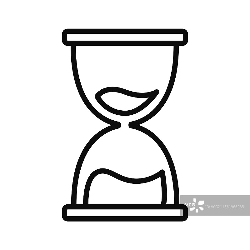 极简风格的沙漏轮廓设计图片素材