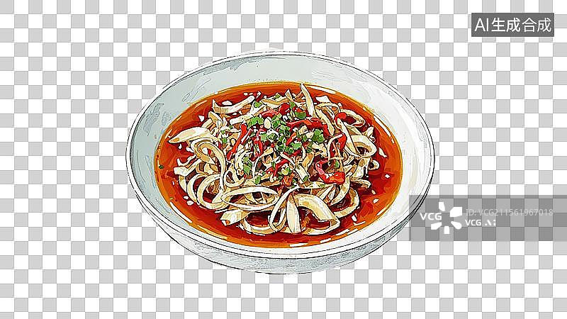 【AI数字艺术】红油肚丝图片素材