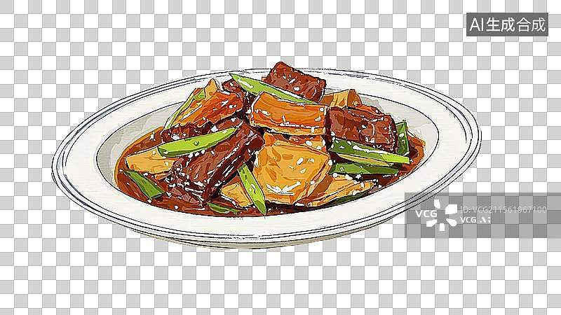 【AI数字艺术】回锅肉图片素材