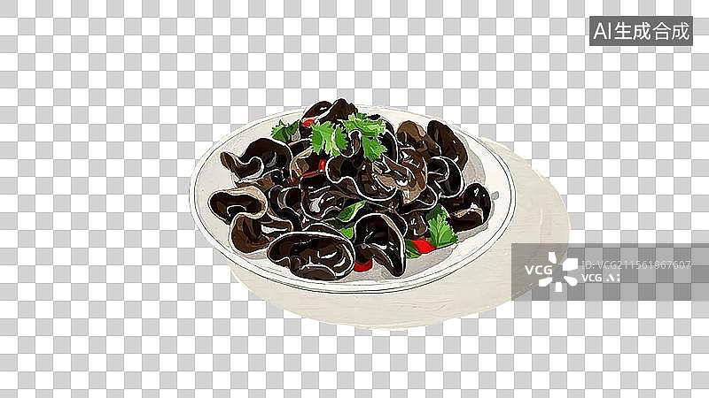 【AI数字艺术】凉拌木耳图片素材