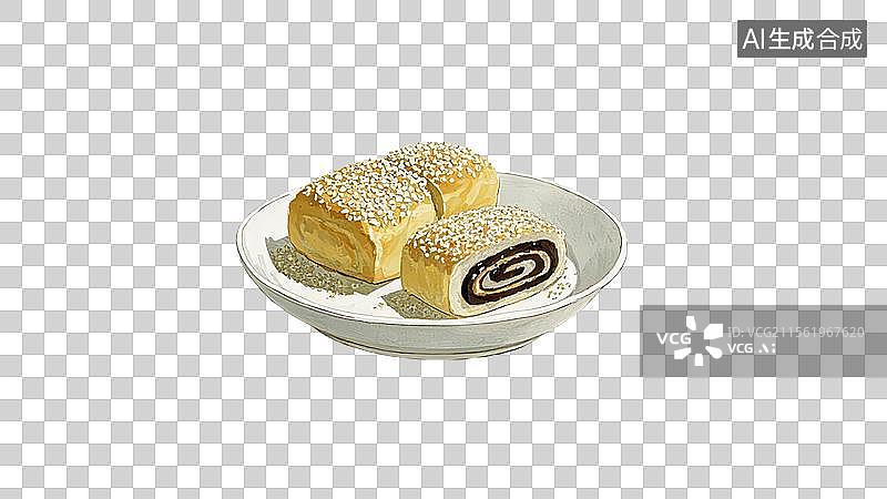 【AI数字艺术】驴打滚图片素材