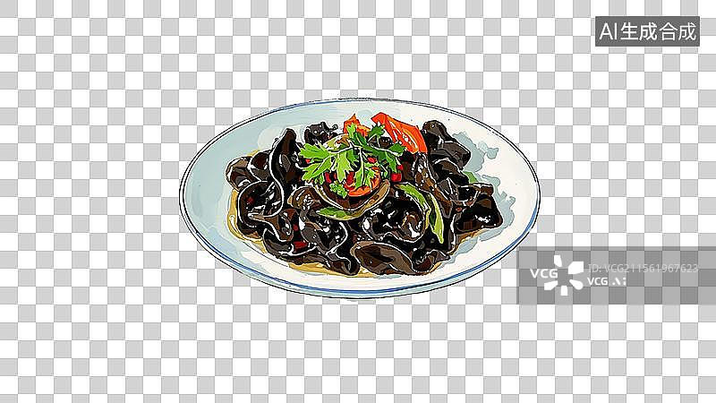 【AI数字艺术】凉拌木耳图片素材