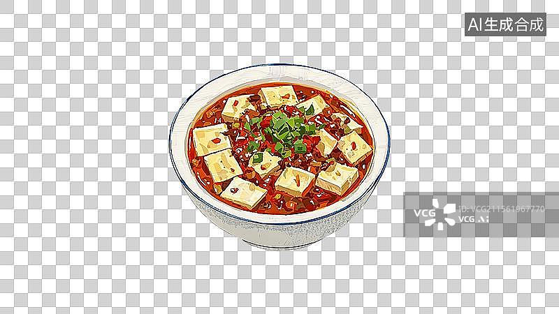 【AI数字艺术】麻婆豆腐图片素材