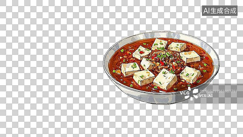 【AI数字艺术】麻婆豆腐图片素材