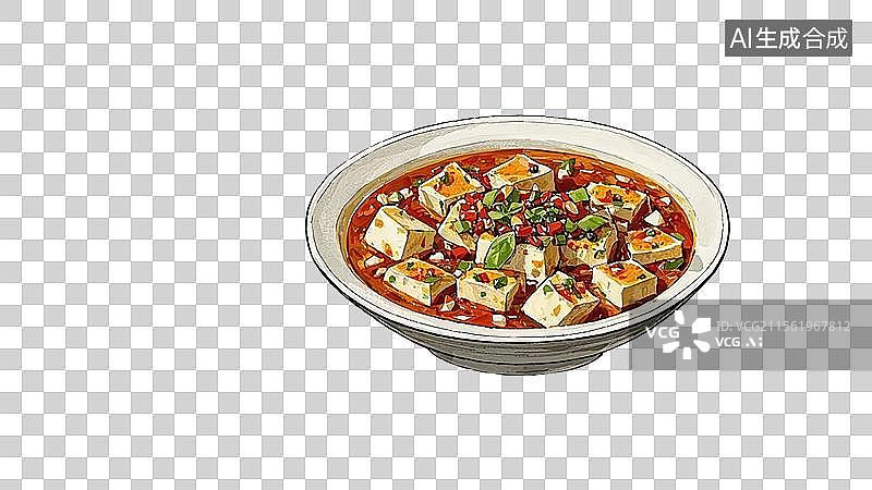 【AI数字艺术】麻婆豆腐图片素材