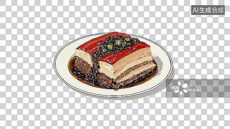 【AI数字艺术】梅菜扣肉图片素材