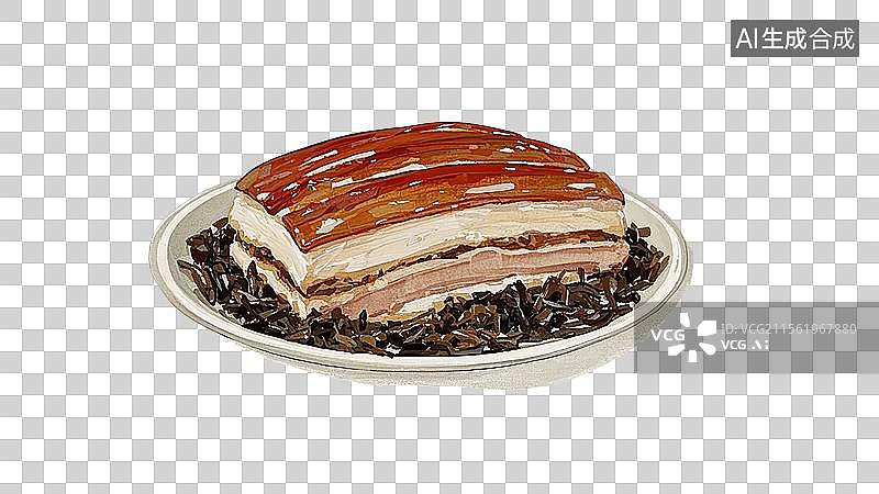 【AI数字艺术】梅菜扣肉图片素材
