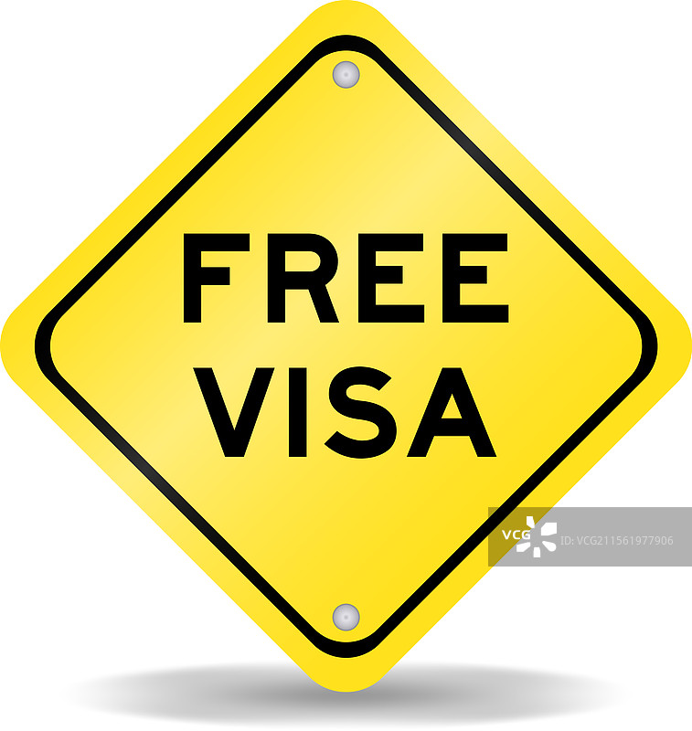 黄色交通标志，上面写着“免费”图片素材