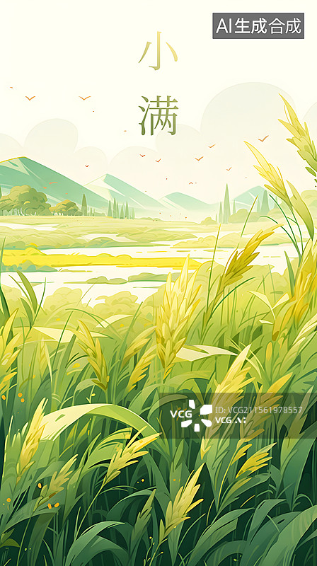 【AI数字艺术】小满海报图片素材