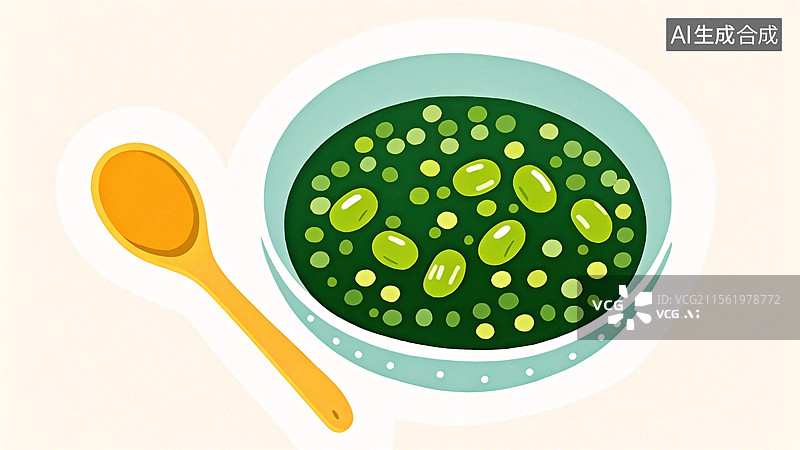 【AI数字艺术】绿豆汤图片素材