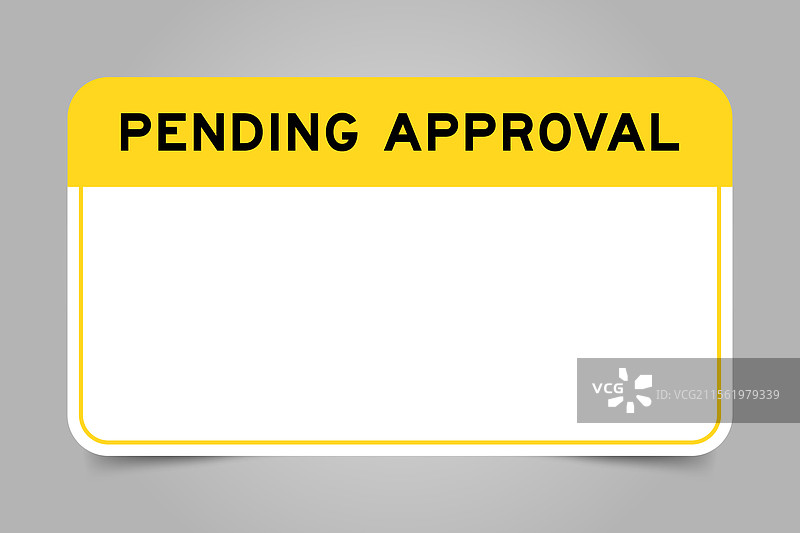 带有黄色标题的标签横幅图片素材