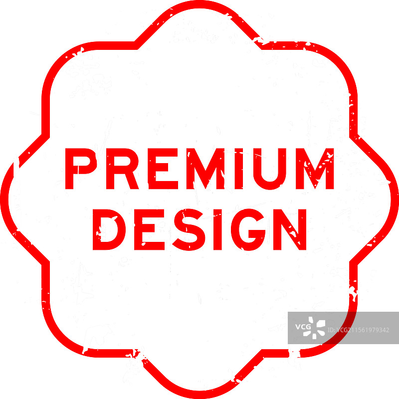 红色复古风格优质设计字母方形橡胶印章图片素材