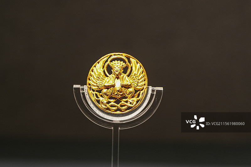 明代 金大黑天舞姿神像 梁庄王珍藏 湖北省博物馆图片素材