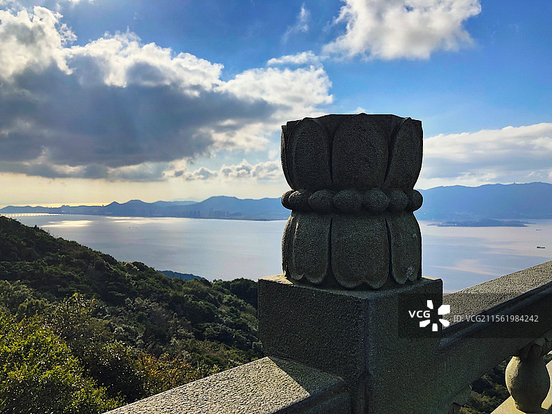 浙江，普陀山，莲花石柱图片素材