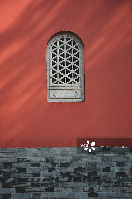 红墙和窗图片素材