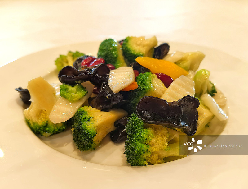 美食：清炒时蔬图片素材
