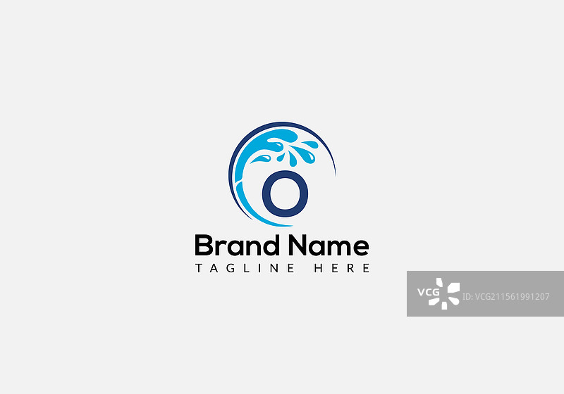 女仆清洁标志在字母O上的干净房屋标志图片素材