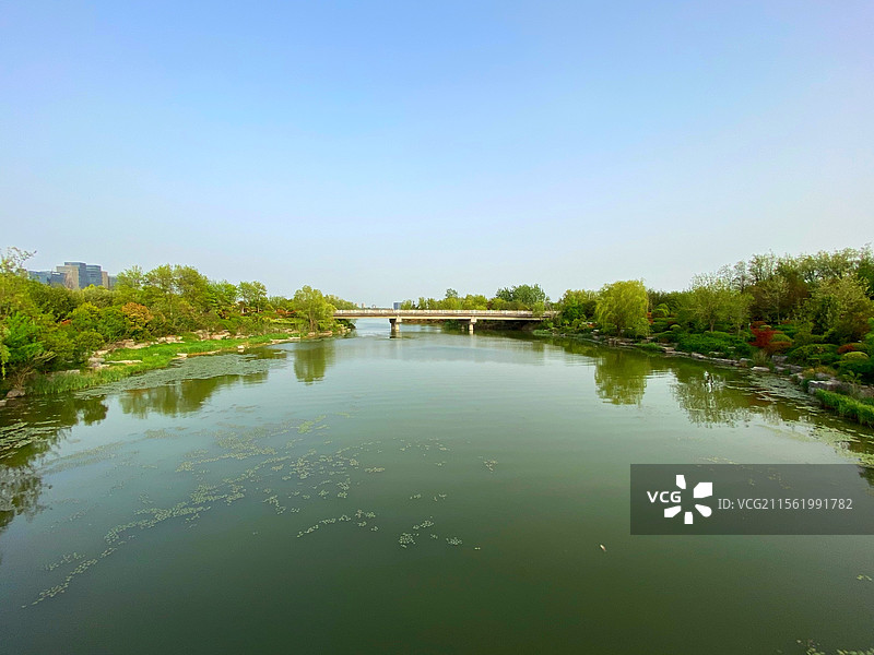 大龙湖石桥图片素材