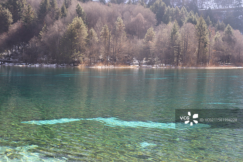 九寨沟湖水图片素材