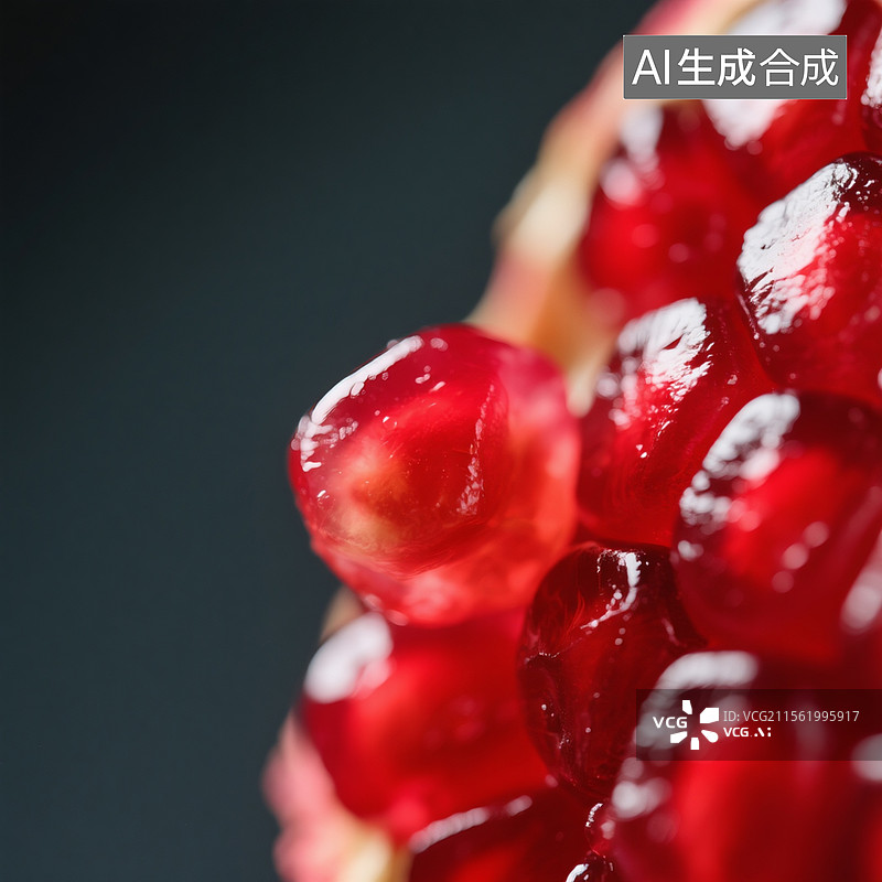 【AI数字艺术】红石榴籽特写图片素材