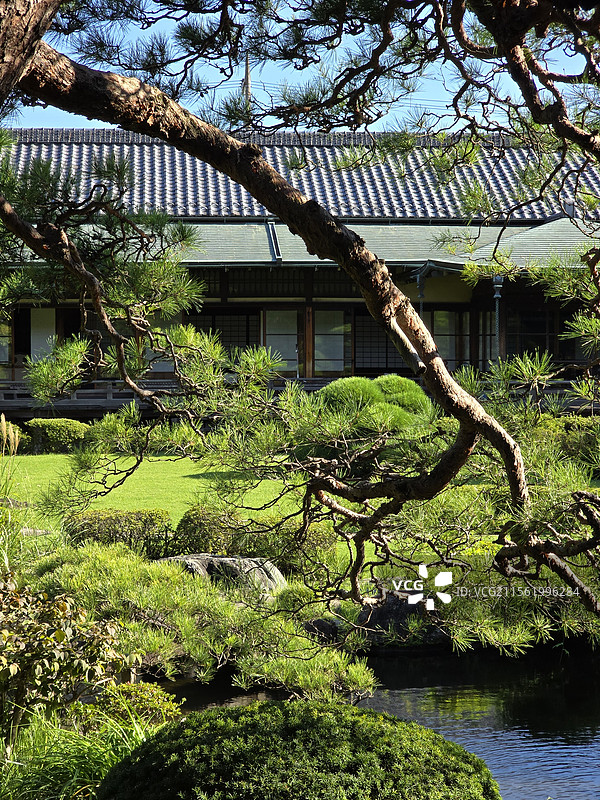 日本柴又帝释天邃溪园日式庭院图片素材
