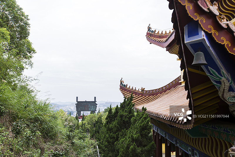 衡阳南岳万寿大鼎自然风光图片素材