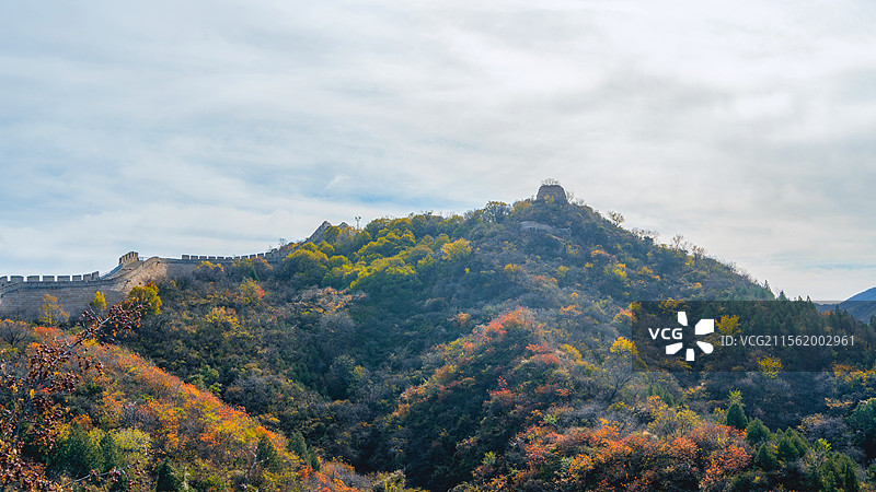 万里长城-八达岭国家森林公园-红叶岭图片素材