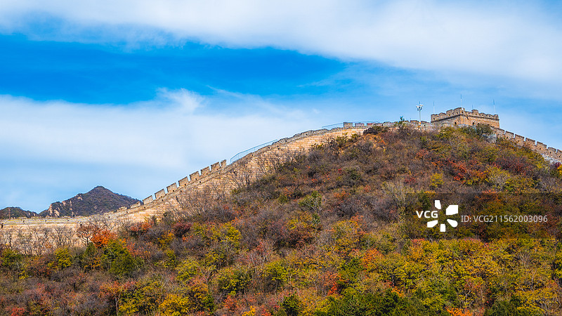 万里长城-八达岭国家森林公园-红叶岭图片素材