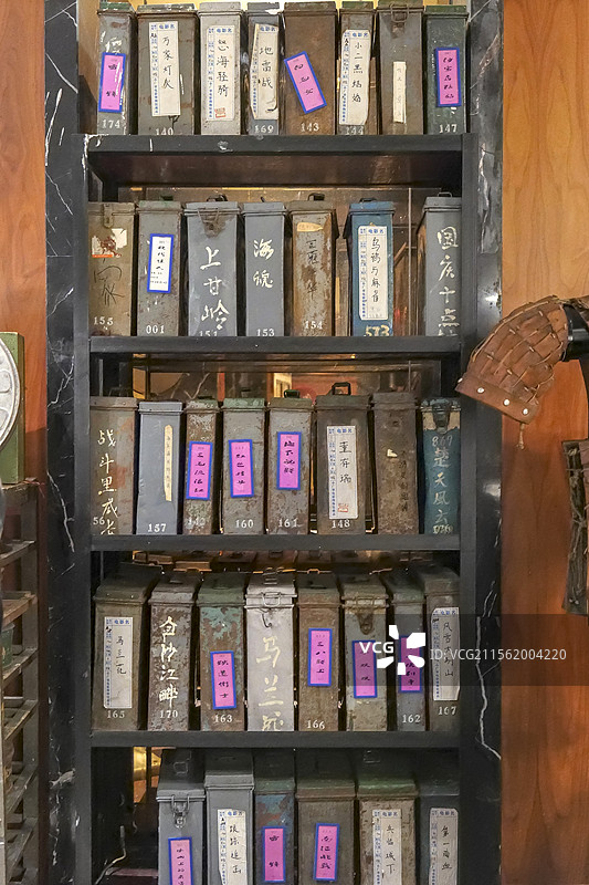 山东济南小广寒电影博物馆（电影艺术餐厅）-电影胶片图片素材