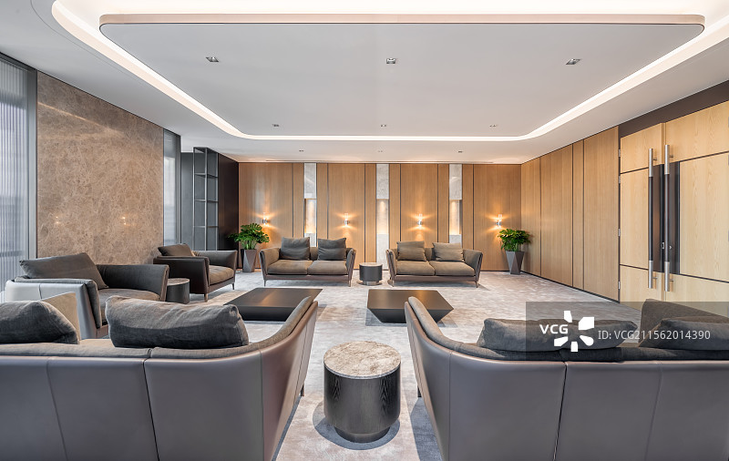 现代豪华贵宾室，室内空间样板间图片素材